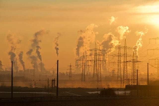 pollution from smoke stacks 